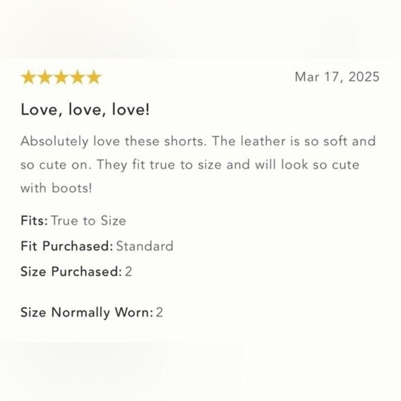 NWT Size 8 - Anthropologie Faux Leather Cuffed Shorts in Brown - Picture 10 of 16